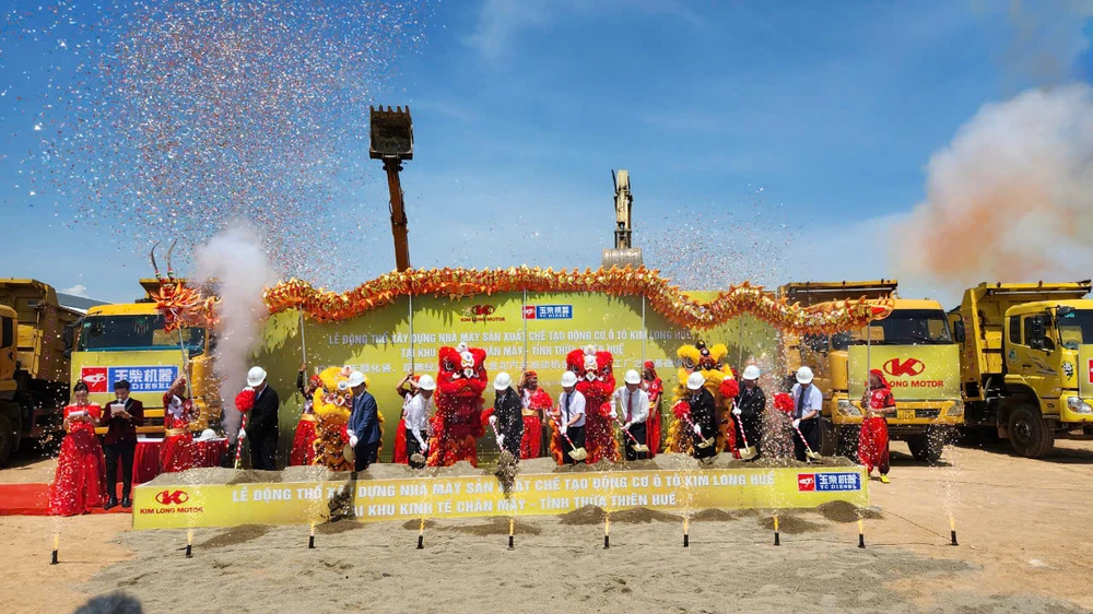 Lễ động thổ Khởi công nhà máy sản xuất động cơ ô tô 260 triệu đô ở Thừa Thiên huế.