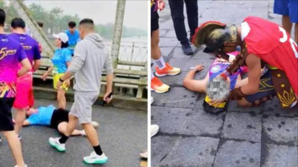 tham gia giải chạy ở Huế