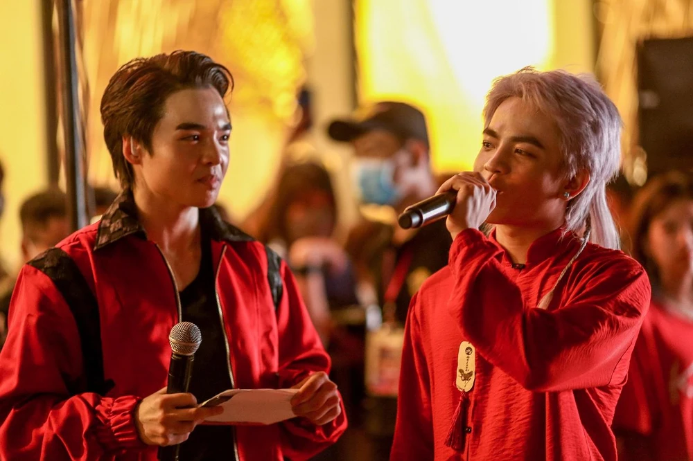 Hot TikToker Ngô Đình Nam giao lưu với khán giả tại sự kiện. Ảnh: BTC.