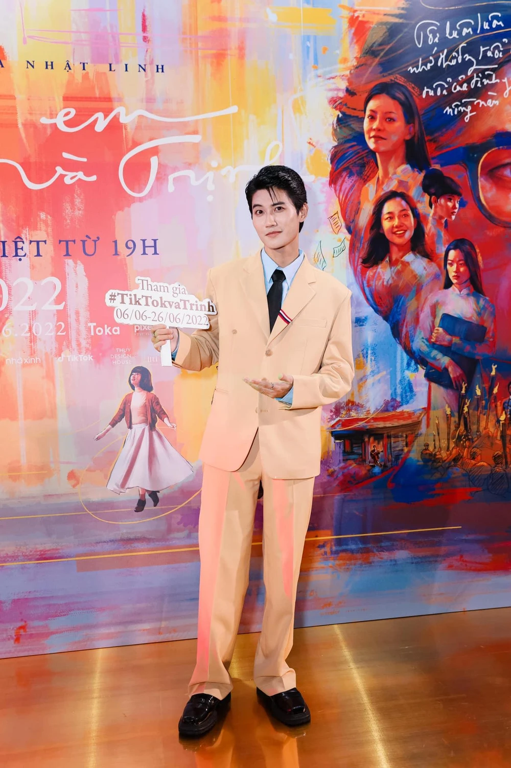 Avin Lu tại buổi ra mắt phim vào tối 7/6 tại TP.HCM. Ảnh: FBNV.