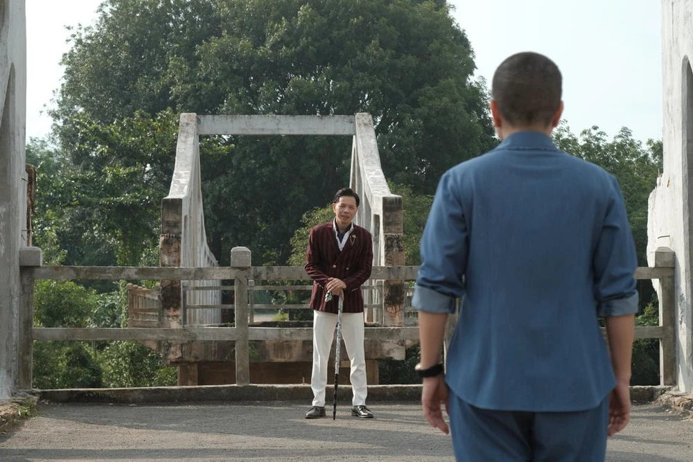 Thái Hoà vào vai Tài Có trong web-drama Xóm chùa. Ảnh: ĐPCC.