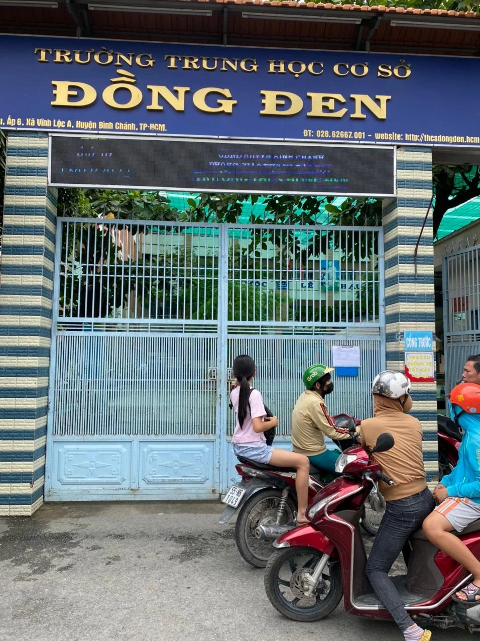 Trường THCS Đồng Đen (xã Vĩnh Lộc A) tiếp nhận 21 lớp, 984 học sinh gồm: trường Tiểu học Huỳnh Văn Bánh (453 học sinh), Vĩnh Lộc A (446 học sinh), Vĩnh Lộc 2 (65 học sinh). Ảnh: NGUYỄN PHƯỚC HẢI