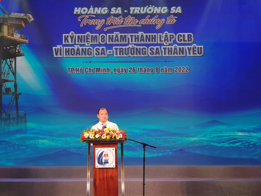 Thay mặt ông Nguyễn Trọng Nghĩa, ông Lê Hải Bình, Phó trưởng ban Tuyên giáo Trung Ương đã đọc thư động viên. Ảnh: HÀ NGUYỄN