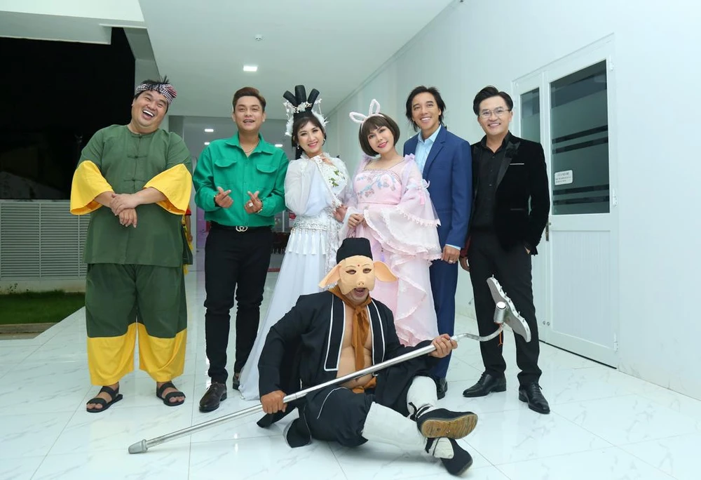 Chương trình có sự tham gia của dàn nghệ sĩ gồm MC Đại Nghĩa, nghệ sĩ Hoàng Mập, ca sĩ Vũ Uyên Nhi, ca sĩ Hoàng Nhật Lâm… Ảnh: NSCC.
