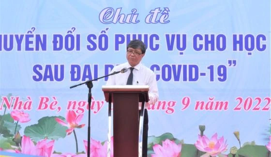 Ông Nguyễn Văn Hiếu, Giám đốc Sở Giáo dục và Đào tạo TP.HCM. Ảnh:Thành ủy TP.HCM