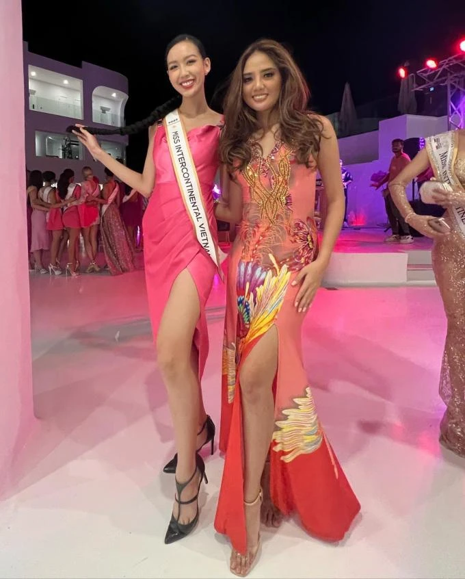 Tại cuộc thi Miss Intercontinental 2022, Bảo Ngọc luôn xuất hiện chỉn chu khả năng giao tiếp tiếng Anh trôi chảy.