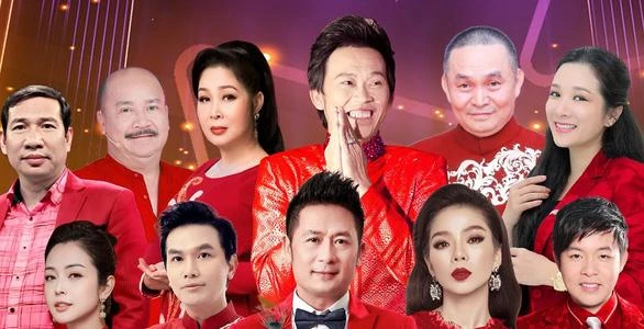 Hoài Linh, Xuân Hinh cùng nhiều nghệ sĩ tham gia Xuân phát tài 13. Ảnh: BTC