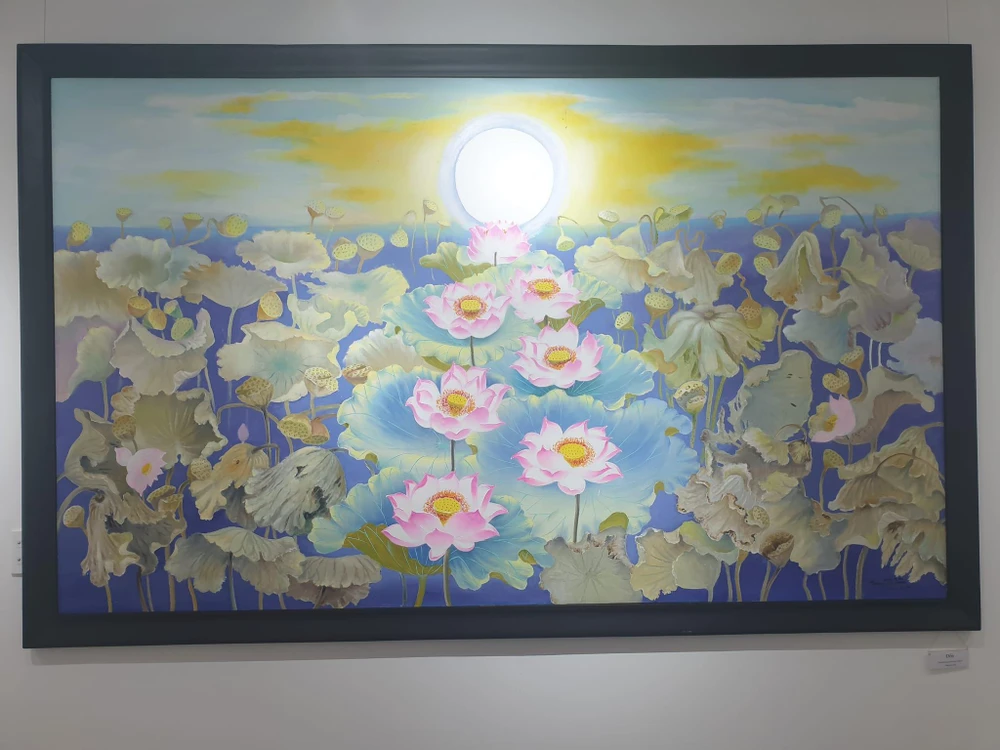 Tác phẩm "Đến". Ảnh: HÀ NGUYỄN