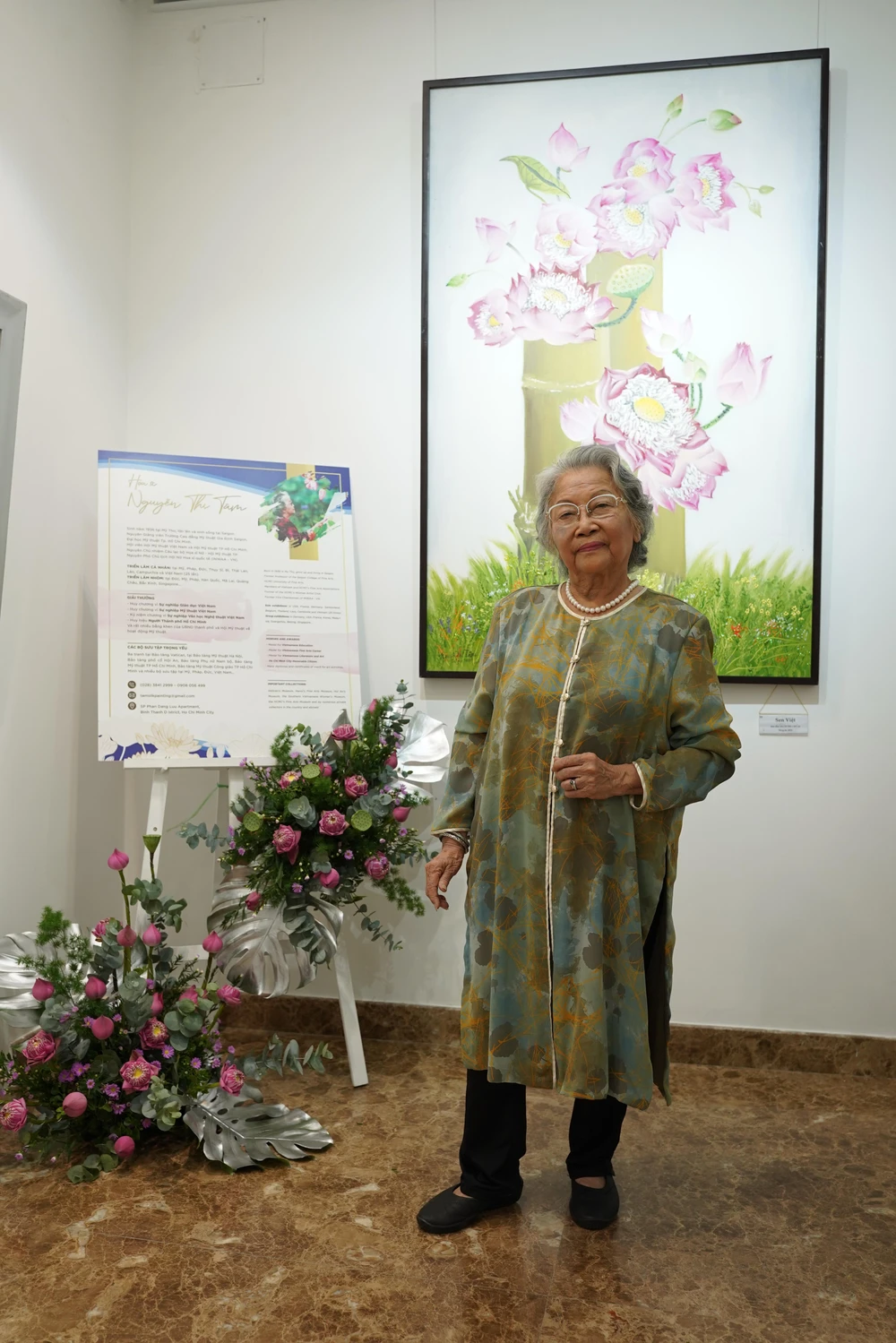 Hoạ sĩ Nguyễn Thị Tâm. Ảnh: NVCC