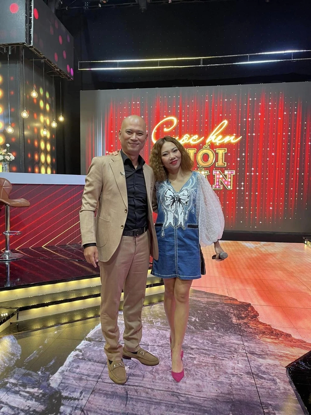 MC Long Vũ và Diva Hà Trần. Ảnh: FBNV