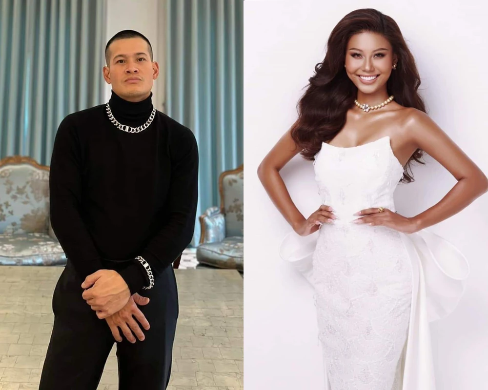 Đạo diễn Việt Tú và Á hậu Thạch Thu Thảo. Ảnh: FBNV