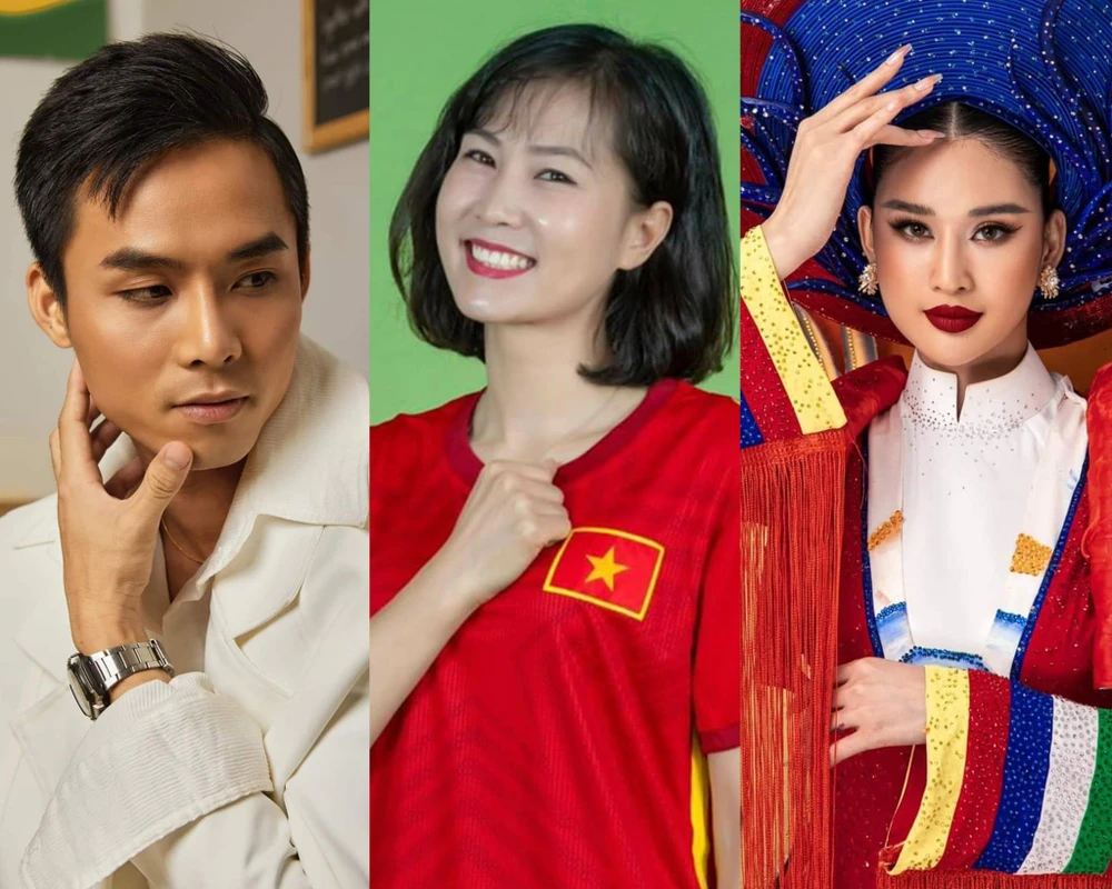 Từ trái sang: Vũ Linh, cựu tuyển thủ Đỗ Thị Ngọc Châm và Nguyễn Nga. Ảnh: FBNV