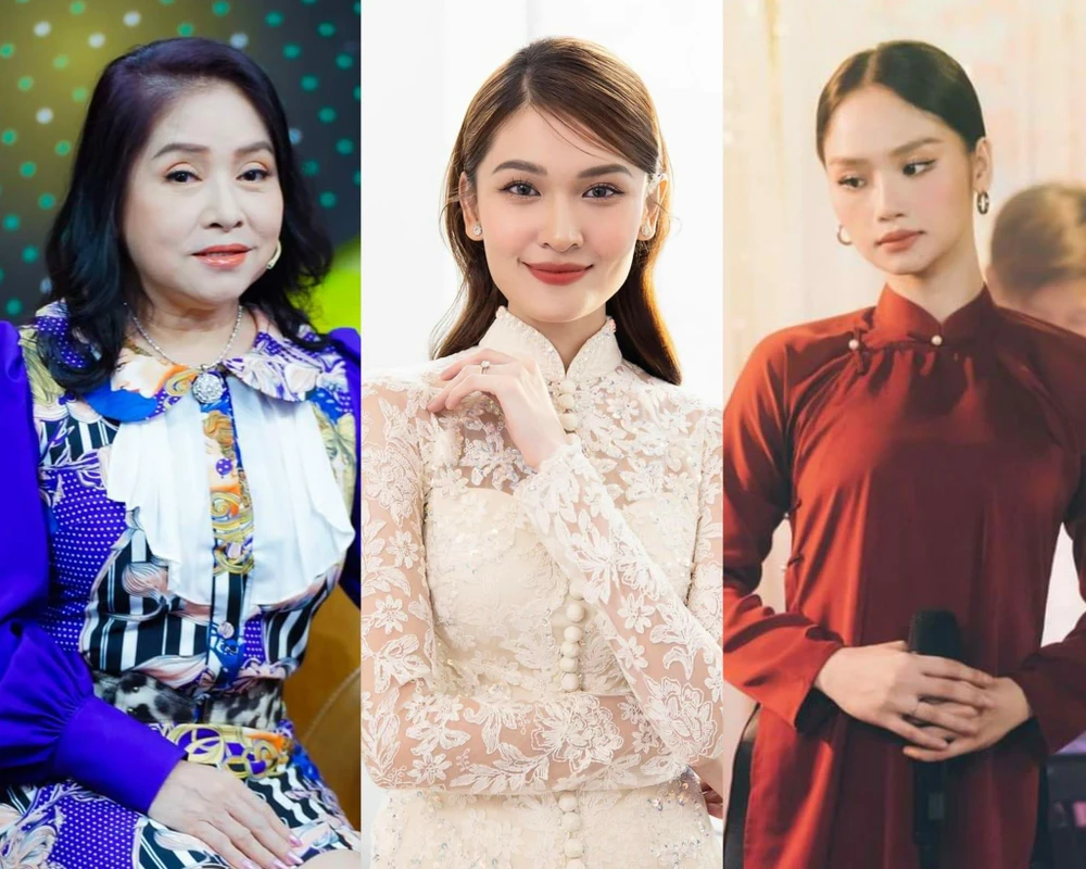 Từ trái sang: NSƯT Phượng Hằng, Á hậu Thuỳ Dung và ca sĩ Miu Lê. Ảnh: NSX,NSCC