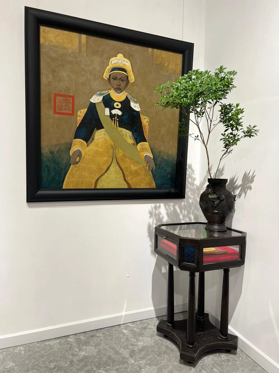 Tranh của hoạ sĩ Bùi Hữu Hùng sinh năm 1957 tại Hà Nội. Ảnh: BTC