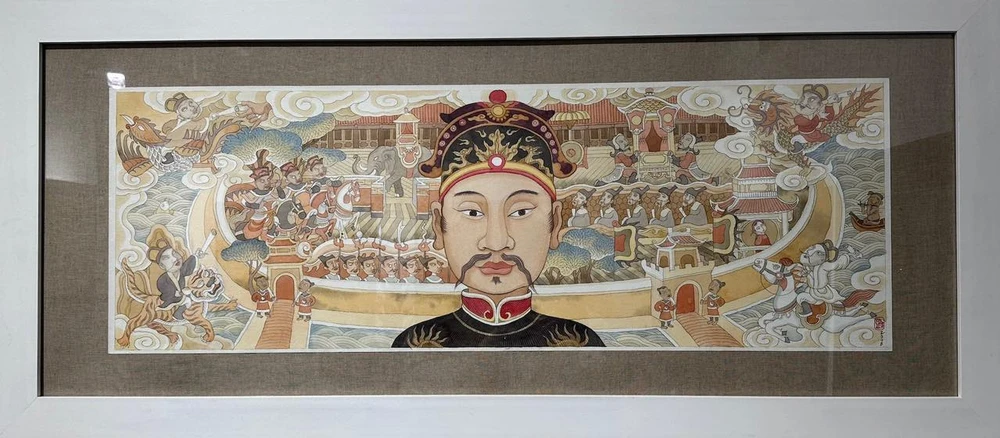 Tranh của hoạ sĩ Tạ Huy Long (1974). Ảnh: BTC