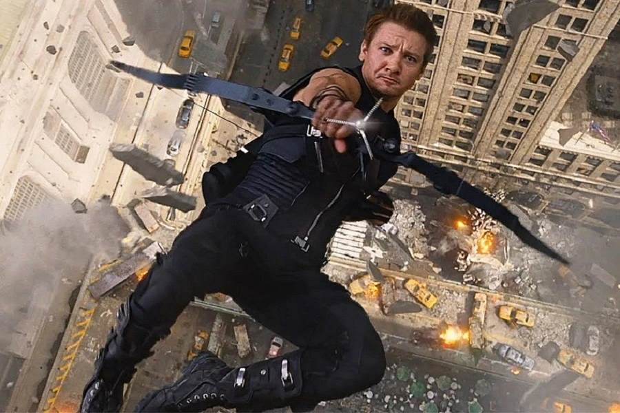 Jeremy Renner trong một cảnh quay của vũ trụ Marvel. Ảnh: TL