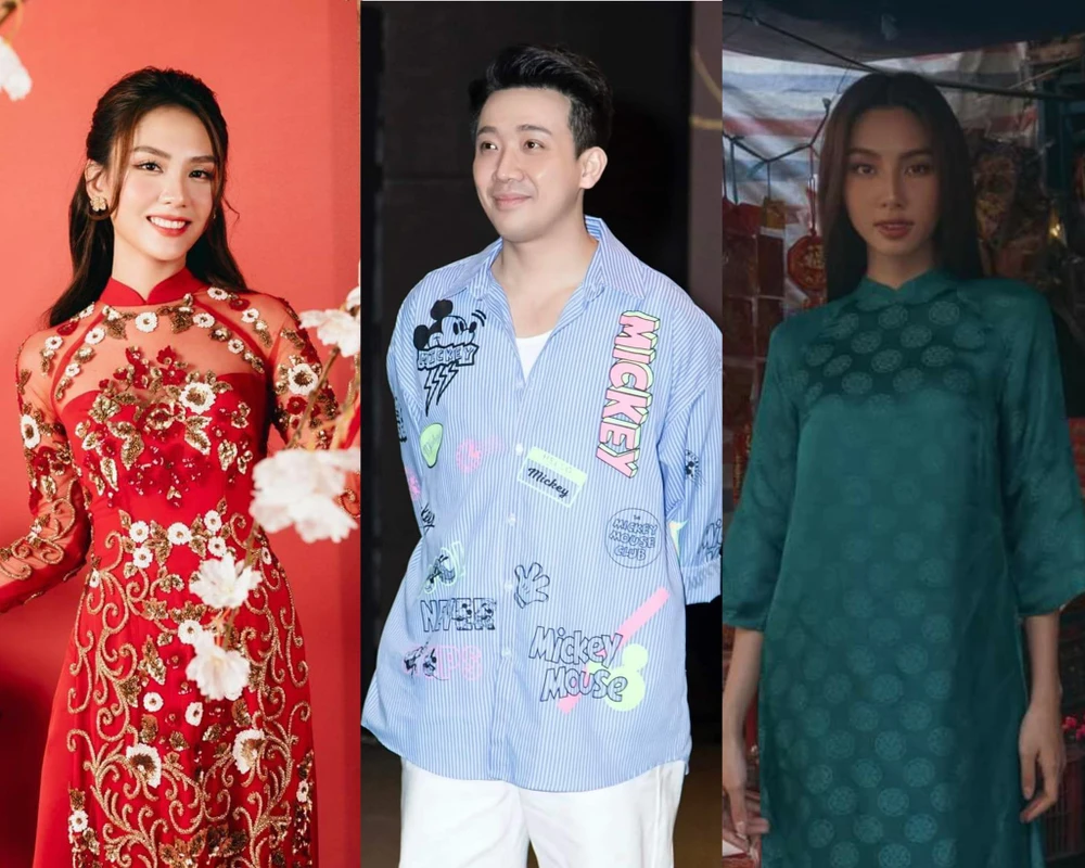 Từ trái sang: Hoa hậu Mai Phương, Trấn Thành và Thùy Tiên. Ảnh: FBNV