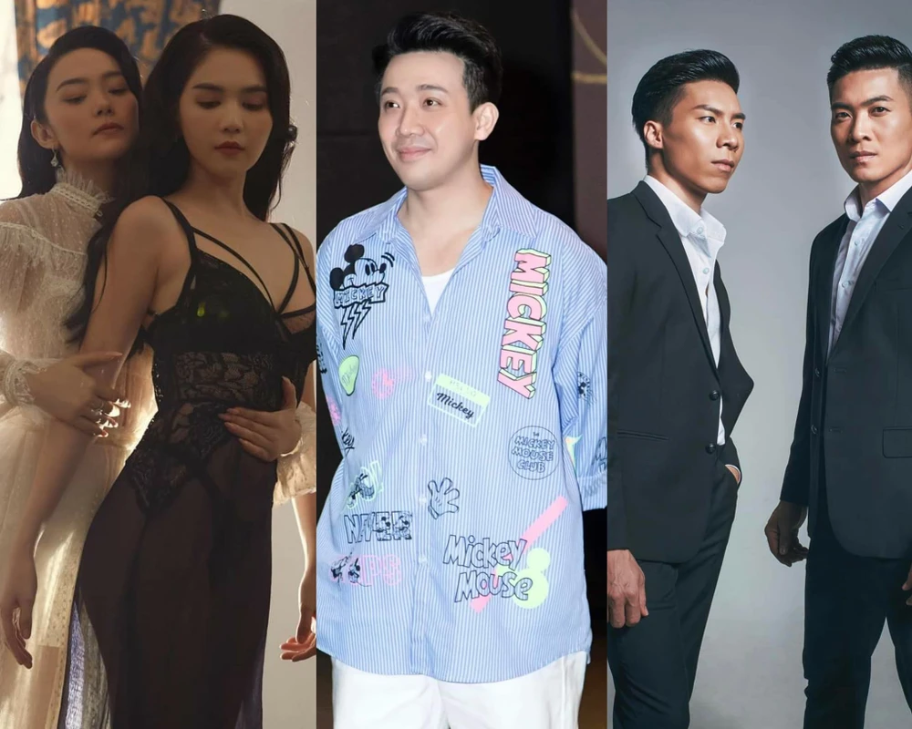 Từ trái sang: Minh Hằng, Ngọc Trinh, Trấn Thành, Quốc Cơ, Quốc Nghiệp. Ảnh: FBNV Từ trái sang: Minh Hằng, Ngọc Trinh, Trấn Thành, Quốc Cơ, Quốc Nghiệp. Ảnh: FBNV