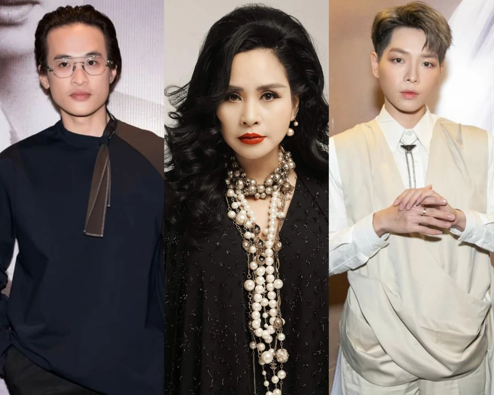 Từ trái sang: ca sĩ Hà Anh Tuấn, Diva Thanh Lam và Đức Phúc. Ảnh: FBNV