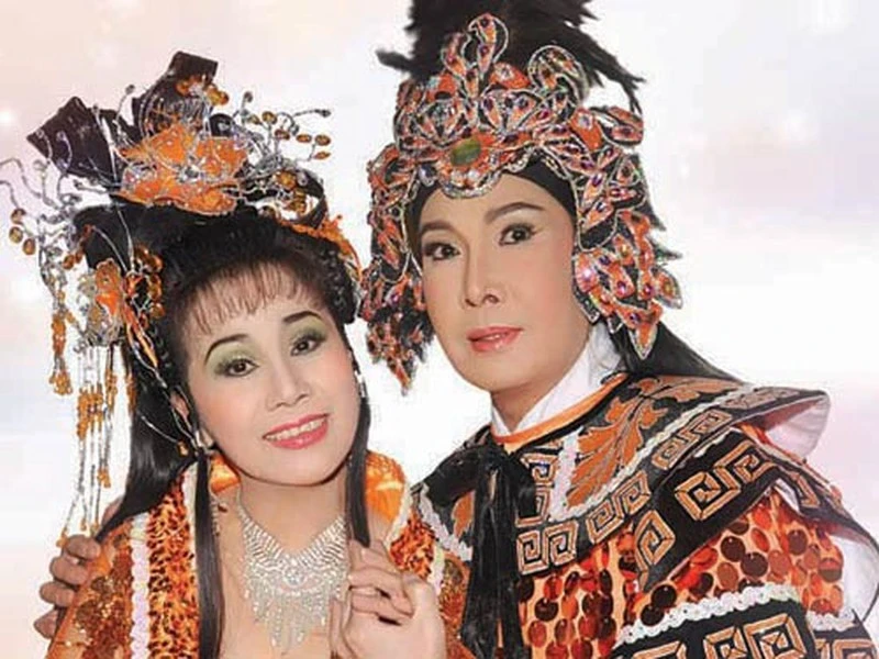 Cặp đôi cải lương Vũ Linh, Tài Linh được nhiều khán giả yêu mến. Ảnh: TL