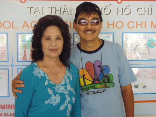 NSND Thụy Vân (trái) cùng NS Thế Anh. Ảnh: GĐCC