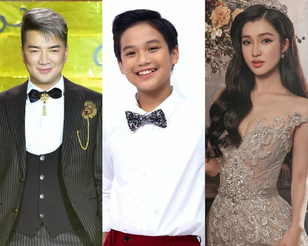 Từ trái sang: Đàm Vĩnh Hưng, diễn viên nhí Hạo Khang và Á hậu Phương Nhi. Ảnh: FBNV