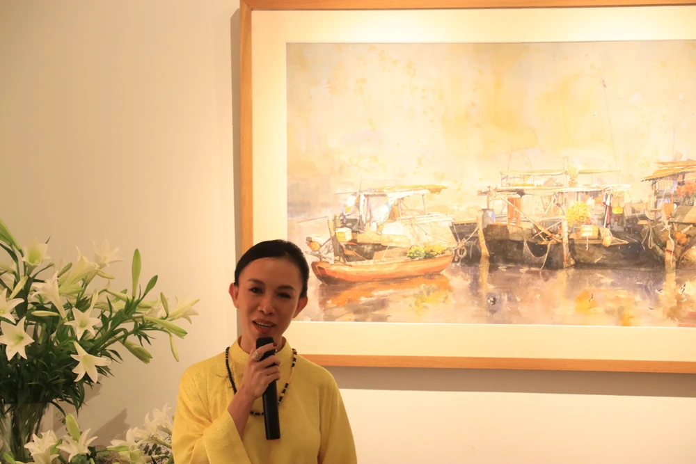 Chị Nguyễn Thảo Dung, người sáng lập J Art Space chia sẻ
