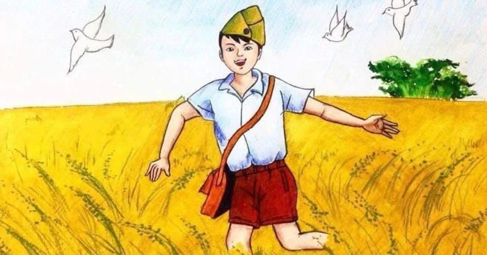 Hình ảnh chú bé Lượm trong tác phẩm của nhà thơ Tố Hữu nhận được sự yêu mến từ bạn đọc. Ảnh: Tư liệu