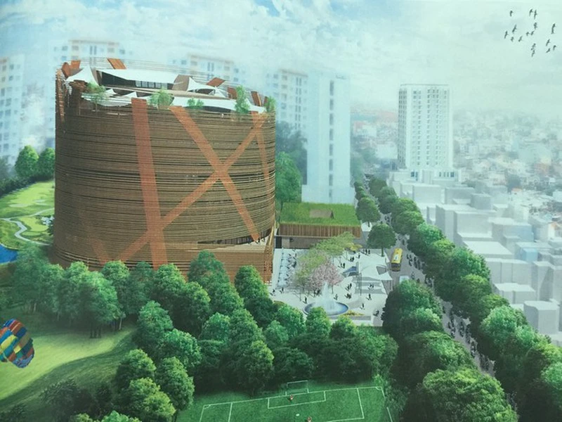 Phối cảnh dự án Rạp xiếc và biểu diễn đa năng Phú Thọ