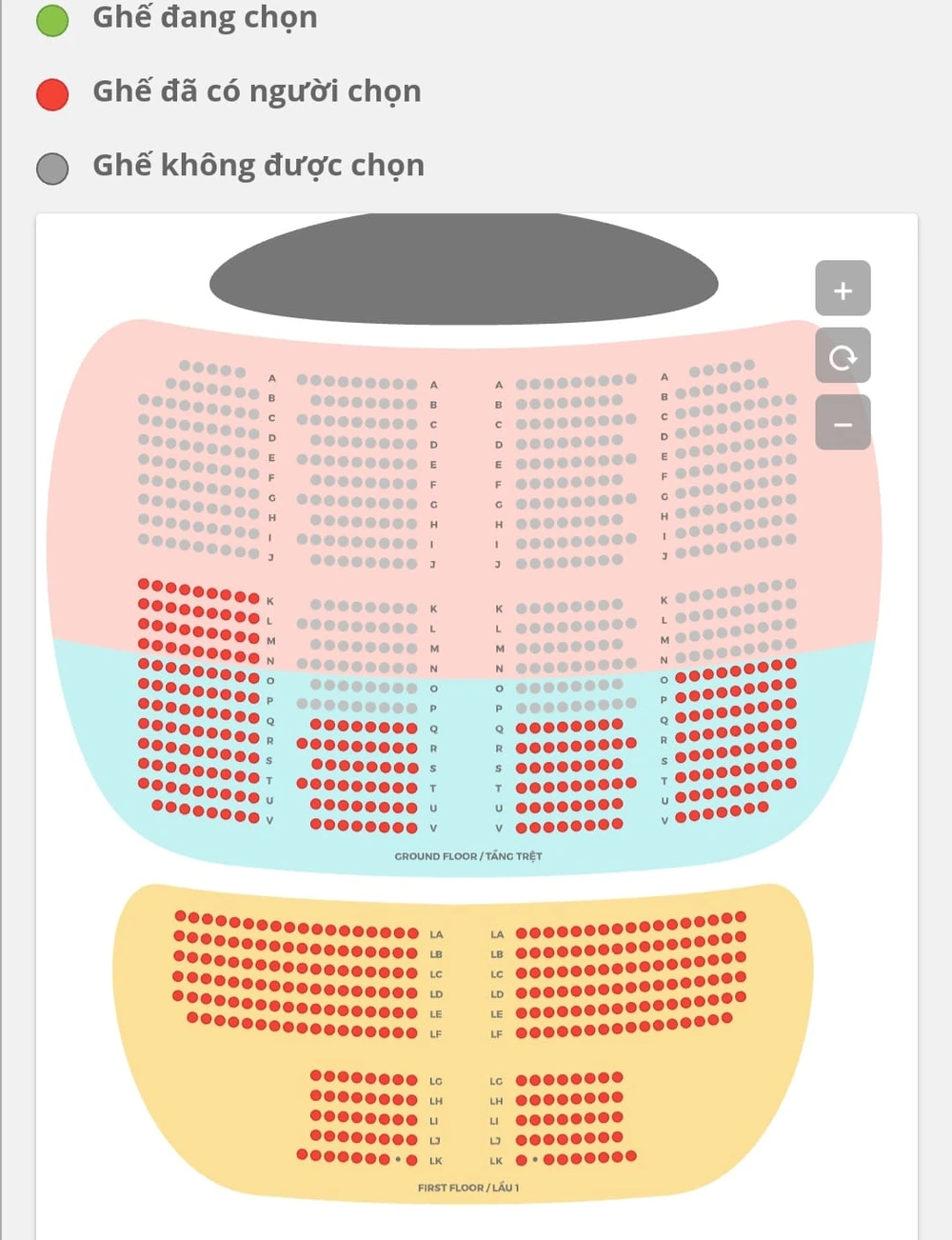 Các suất diễn nhanh chóng được lấp kín hàng ghế. Ảnh: MXH