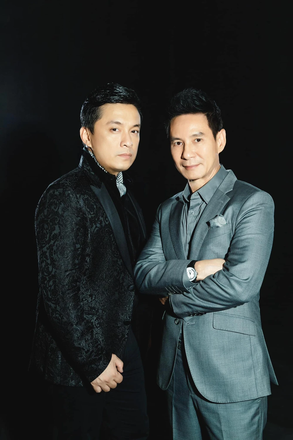 Ca sĩ Lam Trường và Lý Hải. Ảnh: NSCC