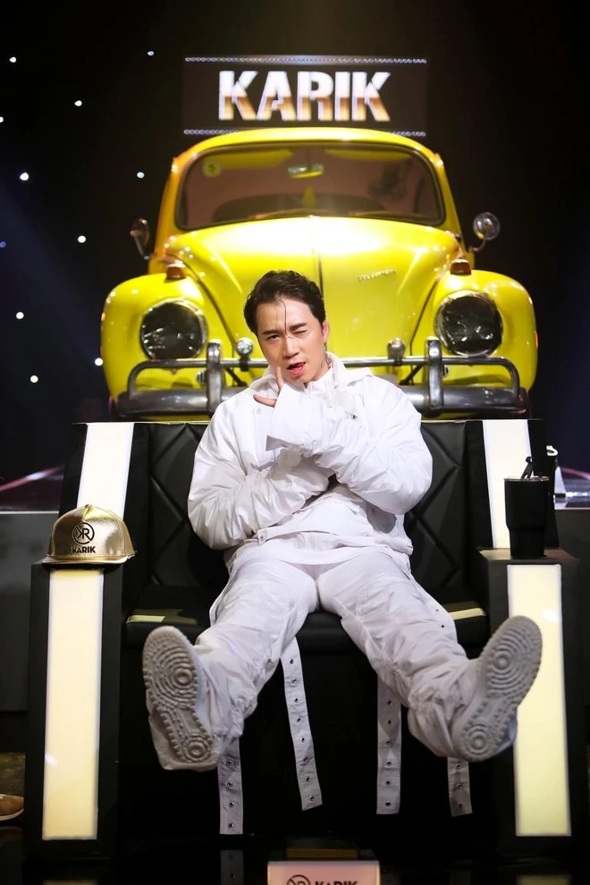 Karik là huấn luyện viên tài năng của Rap Việt mùa 1 và 2. Ảnh: FBNV