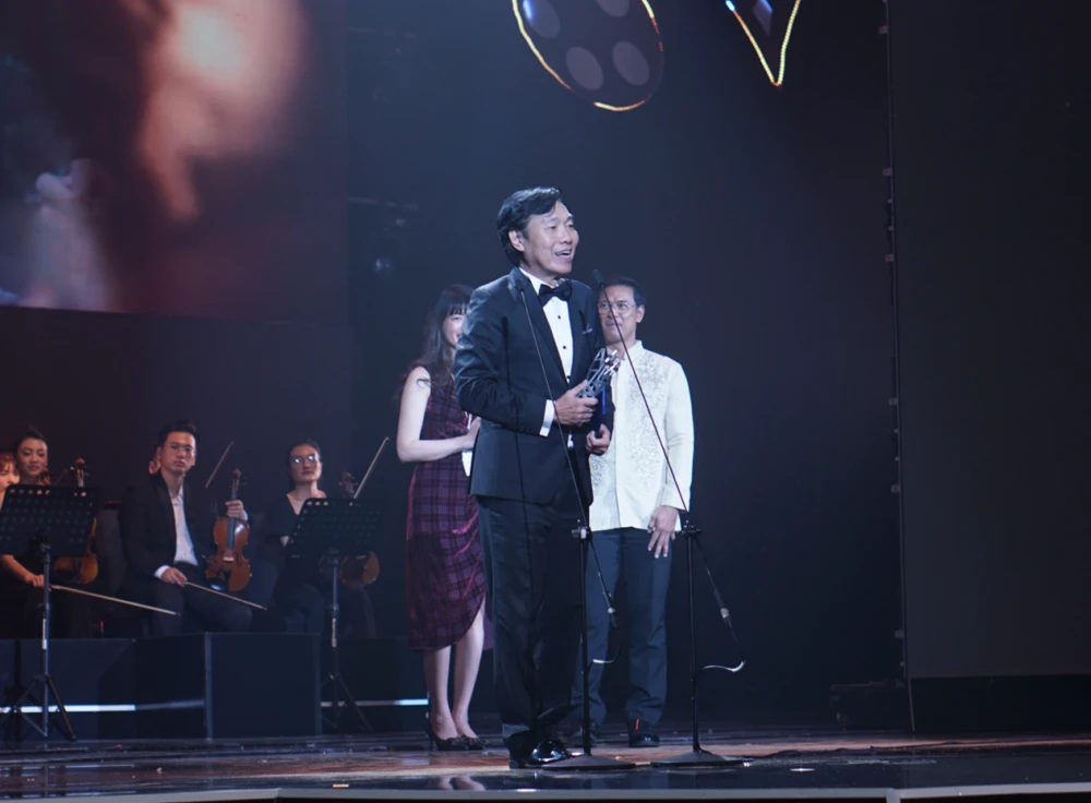 Diễn viên Huỳnh Kiến An đoạt giải Nam diễn viên chính xuất sắc. Ảnh: CTV