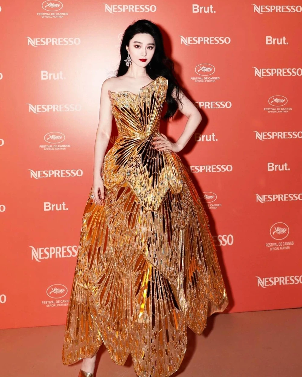 Phạm Băng Băng trong bộ váy của NTK Chung Thanh Phong. Ảnh: FB Chung Thanh Phong