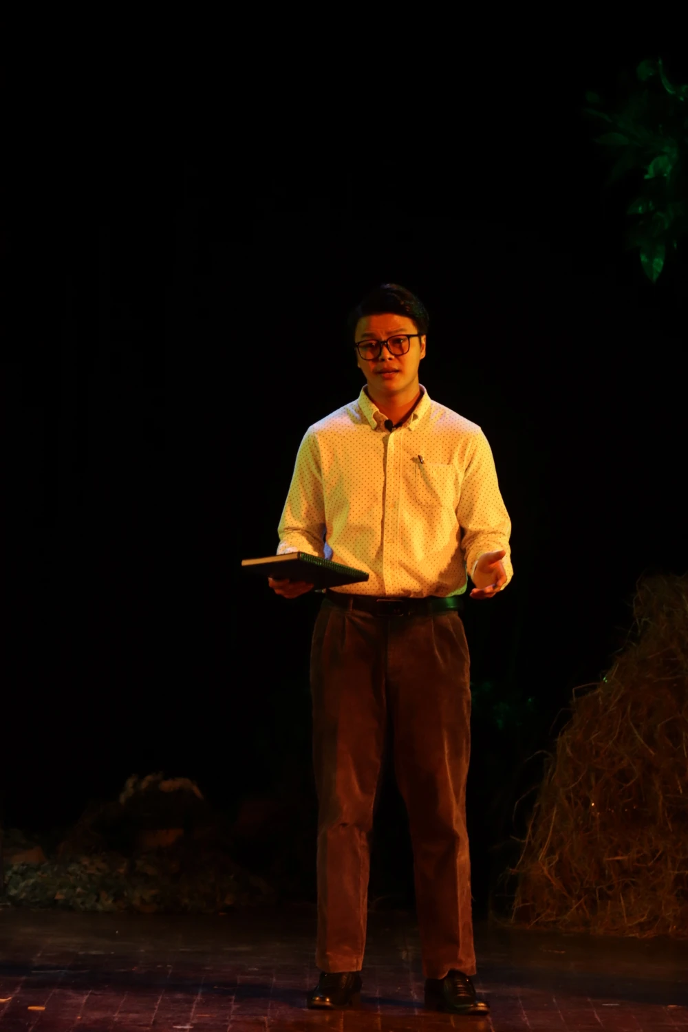 "Vì khi ca mình phải trình thức, cường điệu lên, còn qua kịch nói Lâm phải bỏ hết mọi thứ và mình phải trở về với cuộc sống rất đời rất thực. Lâm không thể nào nói đều một tông được mà phải cảm xúc lúc trầm lúc bổng để làm sao khán giả không trôi tuột cảm xúc và mình phải cuốn khán giả theo với mình” – nam nghệ sĩ trải lòng.