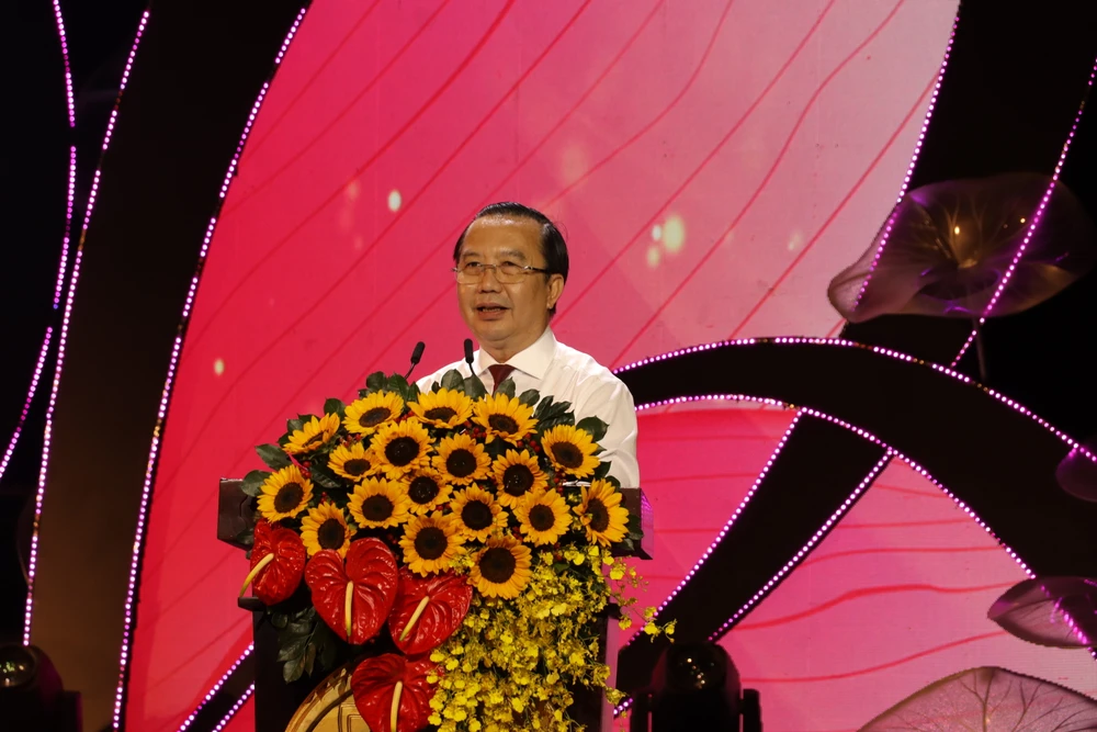 Ông Trần Thế Thuận, Giám đốc Sở VH&amp;TT TP.HCM phát biểu tại Hội nghị