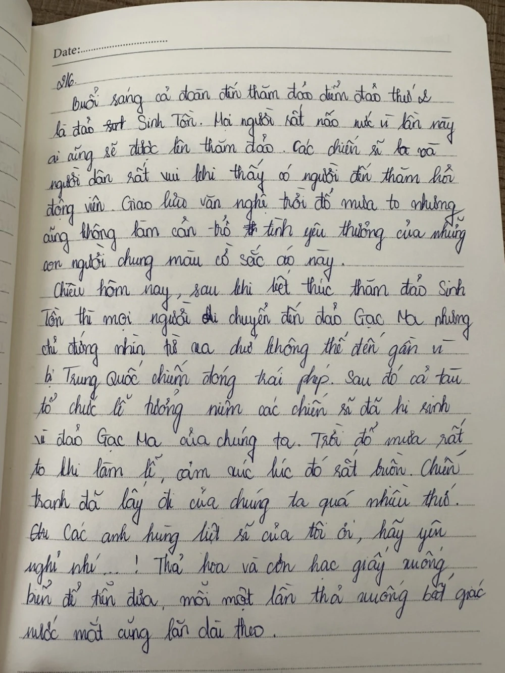 Những trang nhật ký Trường Sa của Hoa hậu Thiên Ân.