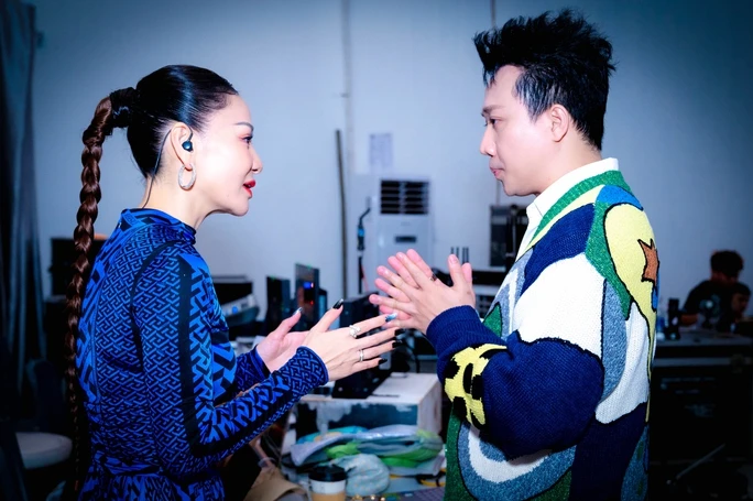 Trấn Thành và Thu Minh trong chương trình Muse It. Ảnh: BTC