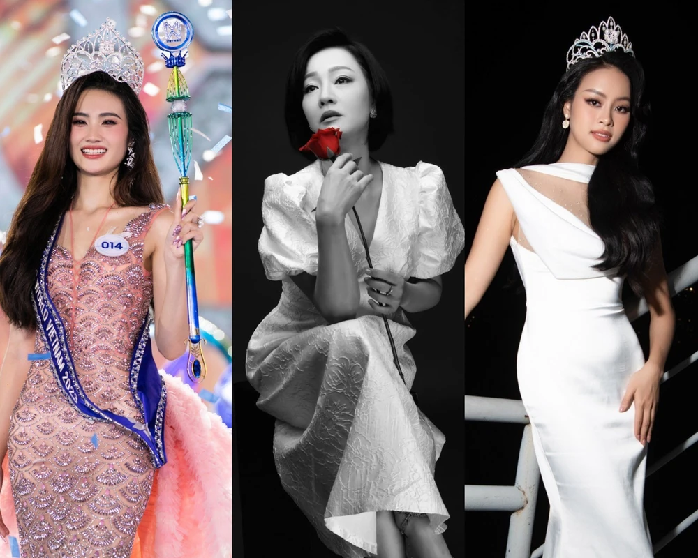 Từ trái sang: Hoa hậu Ý Nhi, NSƯT Mỹ Duyên và Á hậu Đào Thị Hiền. Ảnh: BTC