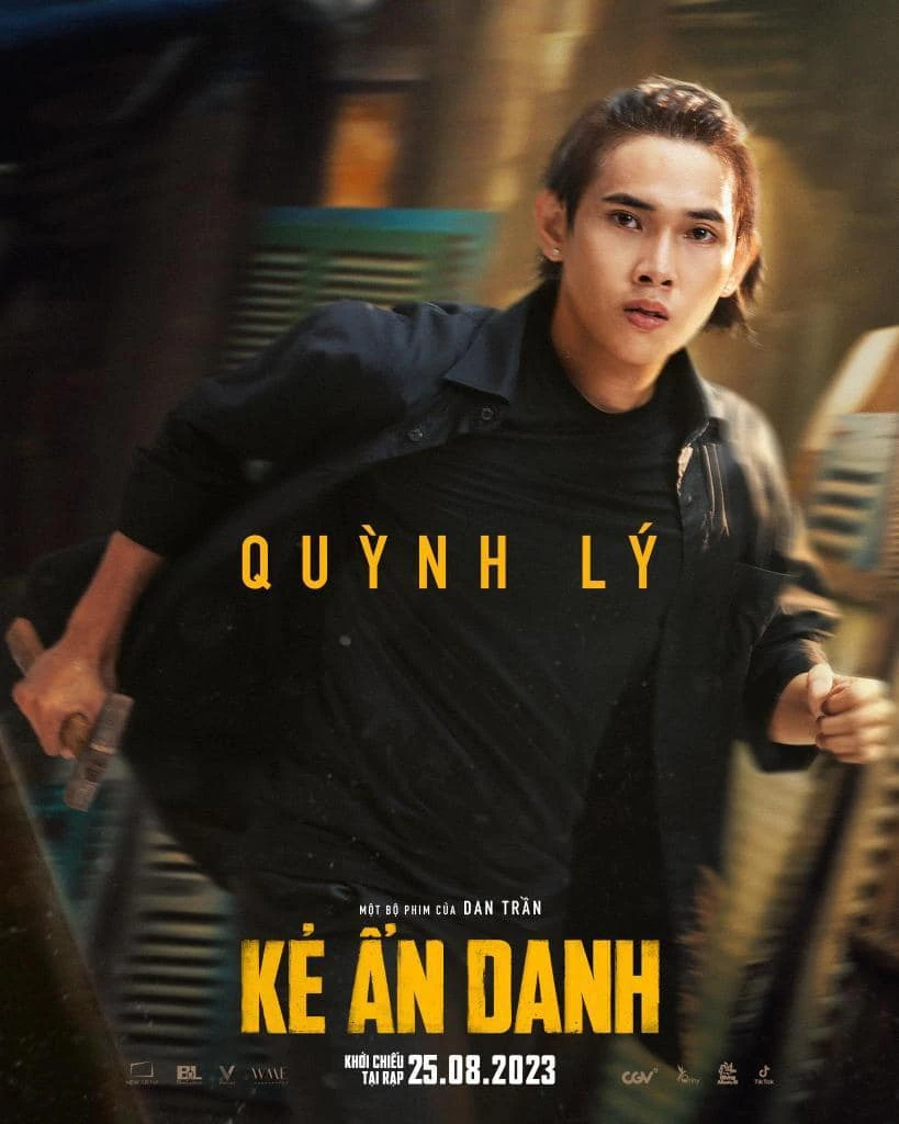 Lý Hạo Mạnh Quỳnh trên poster phim "Kẻ ẩn danh". Ảnh: FBNV