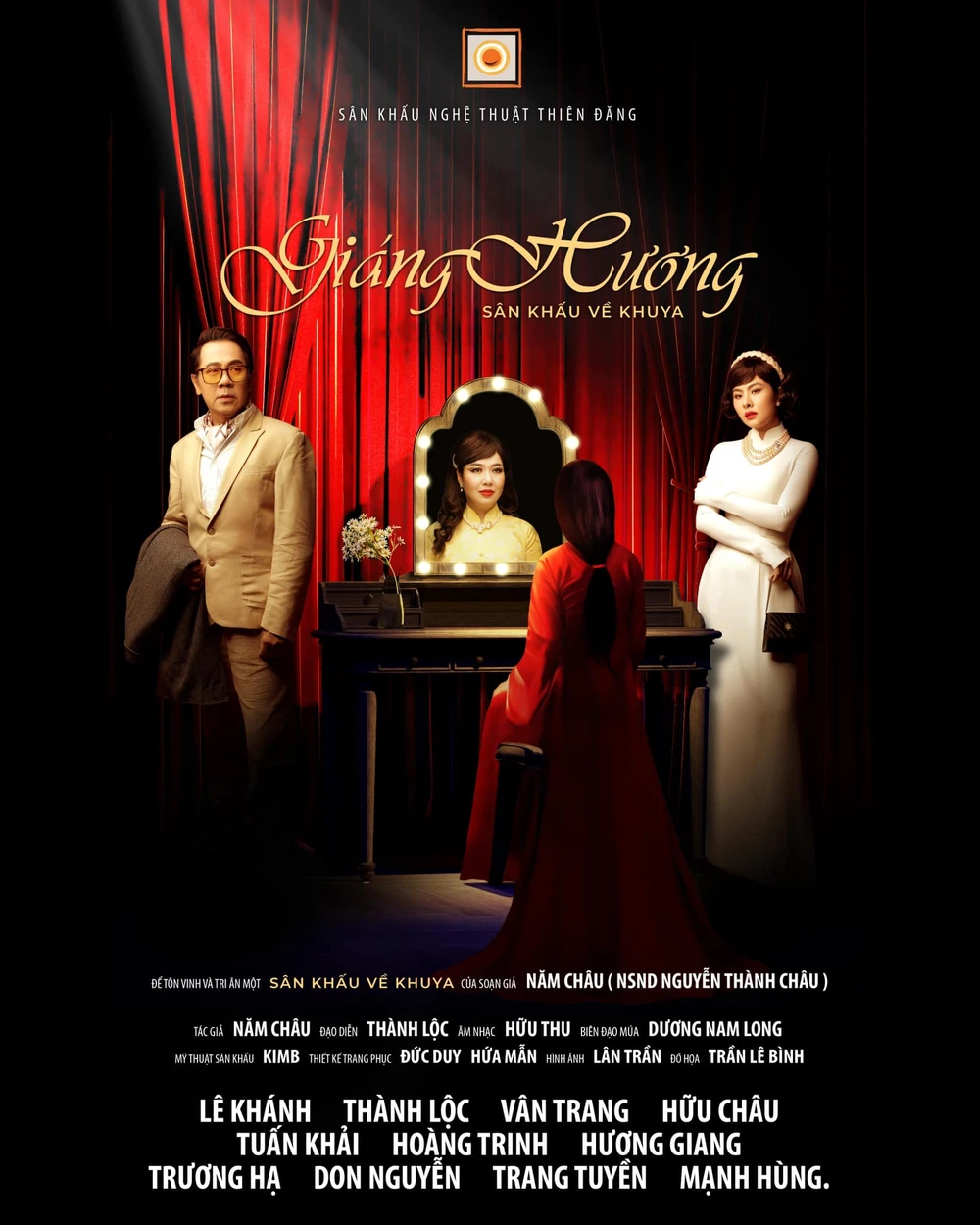 Bích chương chính thức của vở "Giáng Hương". Ảnh: Fanpage sân khấu Thiên Đăng