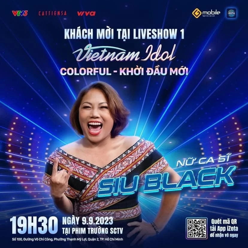 Siu Black là giám khảo khách mời của Vietnam Idol liveshow 1. Ảnh: Fanpage Vietnam Idol