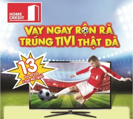 Trúng Tivi 40 inch xem Euro Cup cùng Home Credit ảnh 1