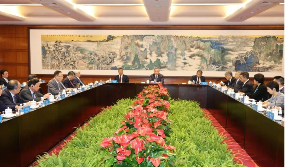 Tổng Bí thư, Chủ tịch nước Tô Lâm thăm và làm việc tại Trường Đảng Trung ương Trung Quốc