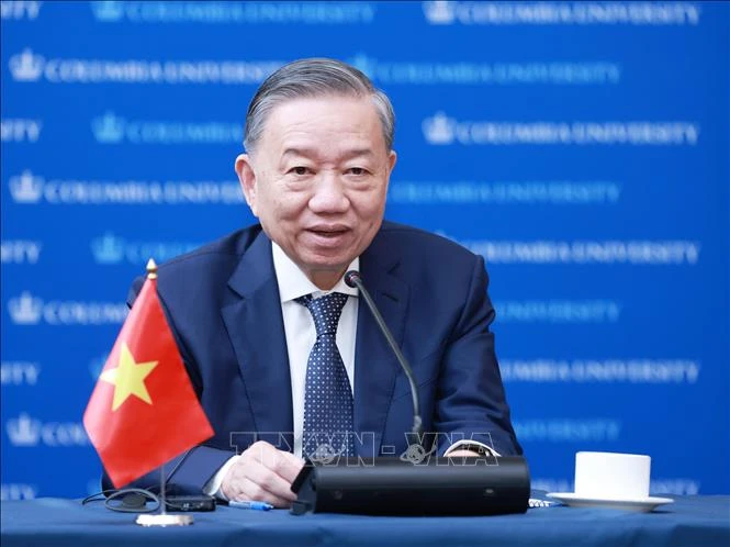 Tổng Bí thư, Chủ tịch nước Tô Lâm tiếp các chuyên gia, học giả tại Đại học Columbia