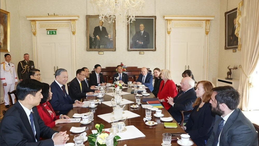Tổng Bí thư, Chủ tịch nước Tô Lâm hội đàm với Tổng thống Ireland Michael Higgins