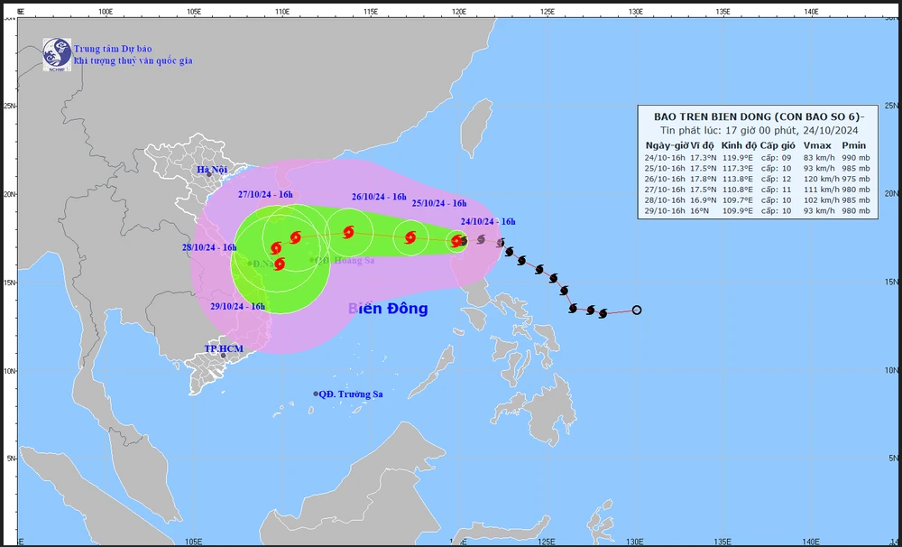 Thủ tướng ra công điện chủ động ứng phó bão số 6