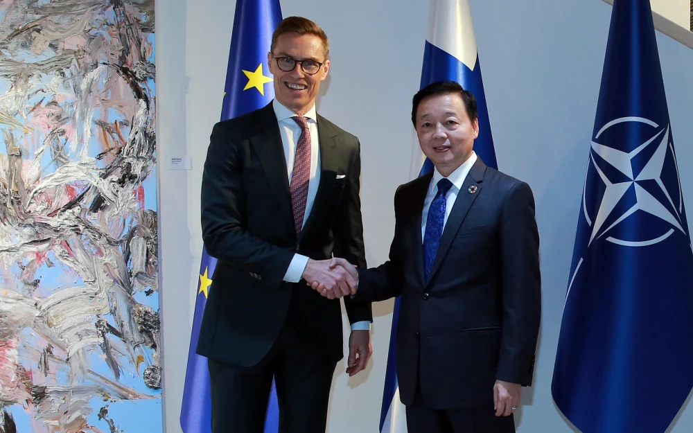 Phó Thủ tướng Trần Hồng Hà hội kiến Tổng thống Phần Lan