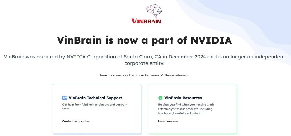 Tập đoàn Nvidia thâu tóm VinBrain