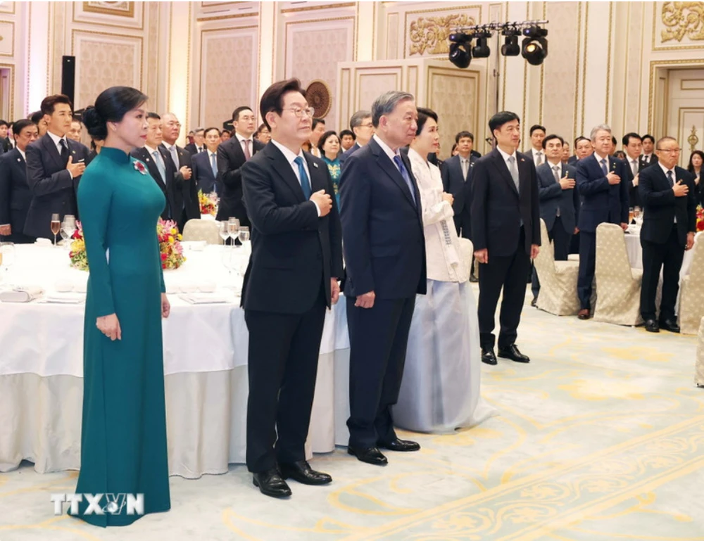 Tổng Bí thư Tô Lâm dự chiêu đãi cấp Nhà nước do Tổng thống Hàn Quốc chủ trì